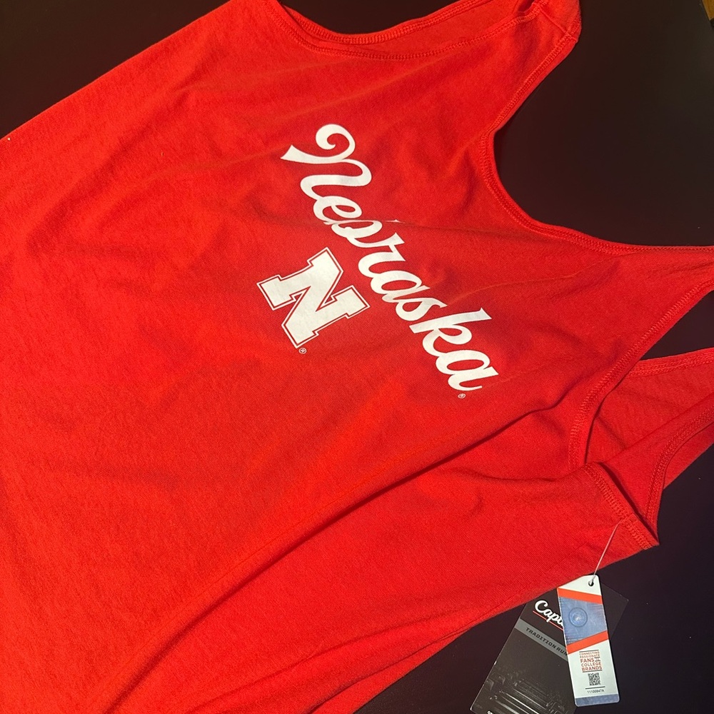 NWT Backless Nebraska Huskers Tank Top